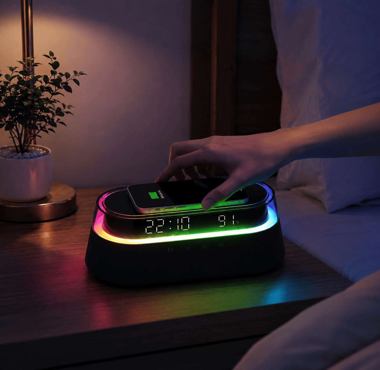 radio réveil enceinte chargeur de téléphone - monreveil.com