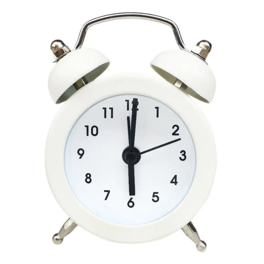 mini reveil horloge blanc sur fond blanc - monreveil.com