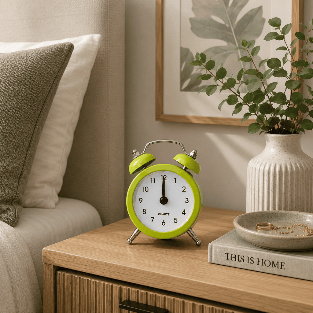 mini reveil horloge vert chambre adulte - monreveil.com
