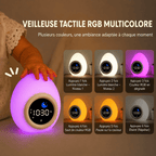 Réveil éducatif jour nuit veilleuse 9 couleurs guide - monreveil.com