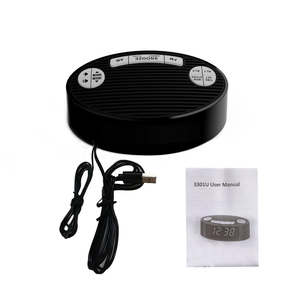 radio reveil enfant cable USB et notice - monreveil.com