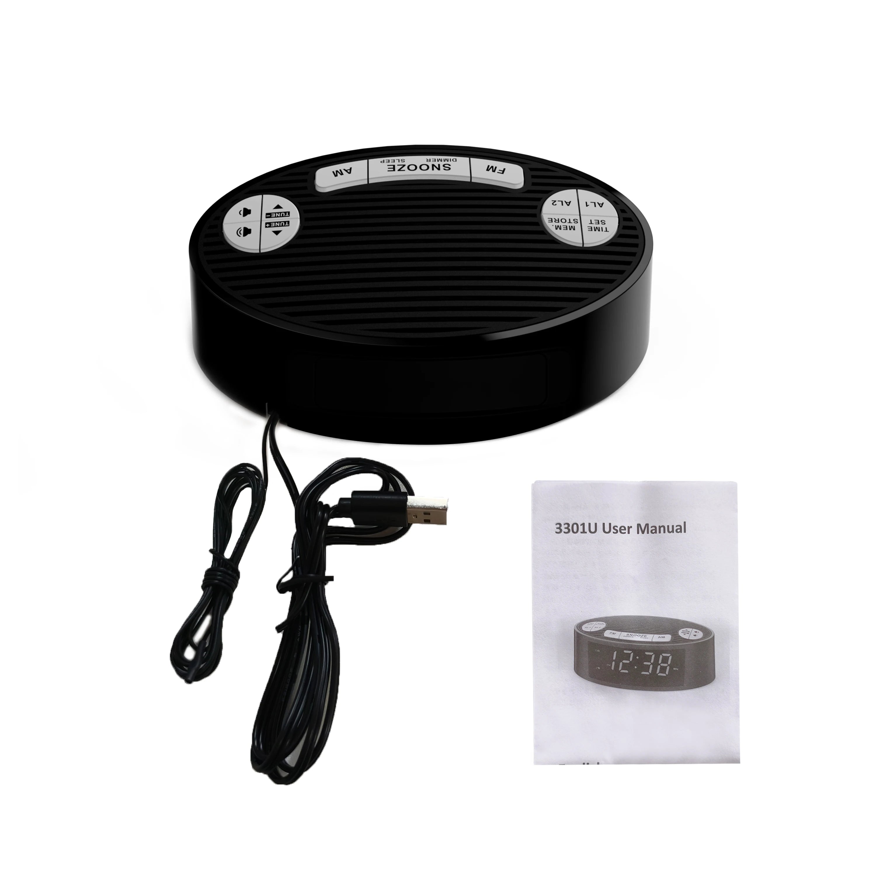 radio reveil enfant cable USB et notice - monreveil.com