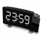 radio réveil projecteur enfant blanc sur fond blanc 