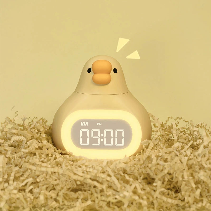 Reveil Canard veilleuse allumée - monreveil.com