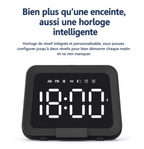 réveil connecté adolescent bluetooth et double alarme sur fond blanc - monreveil.com