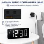 reveil connecter bluetooth batterie 
