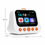 Dimensions du réveil enfant tactile avec mode Pomodoro