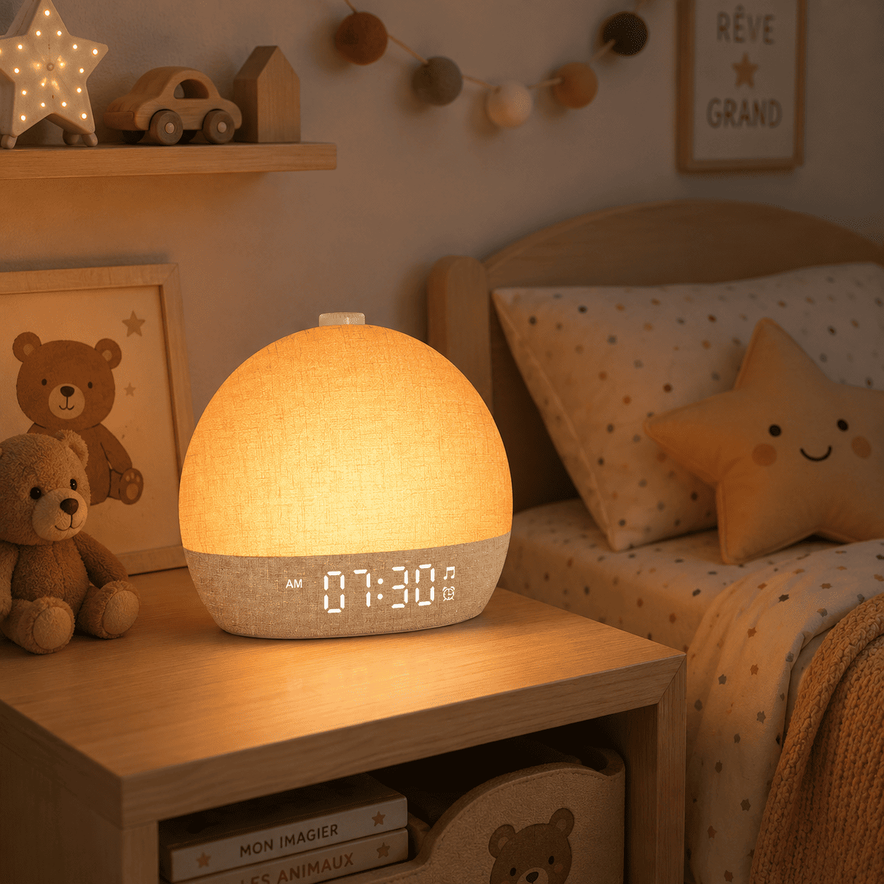 Réveil simulateur d'aube chambre enfant - monreveil.com