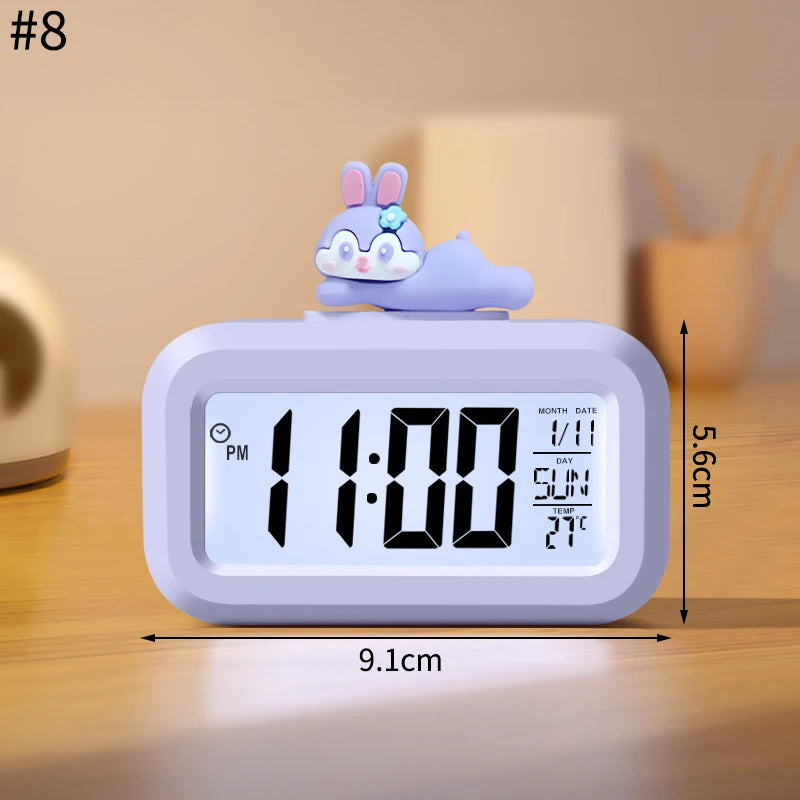 Reveil lapin allongé thermometre - monreveil.com