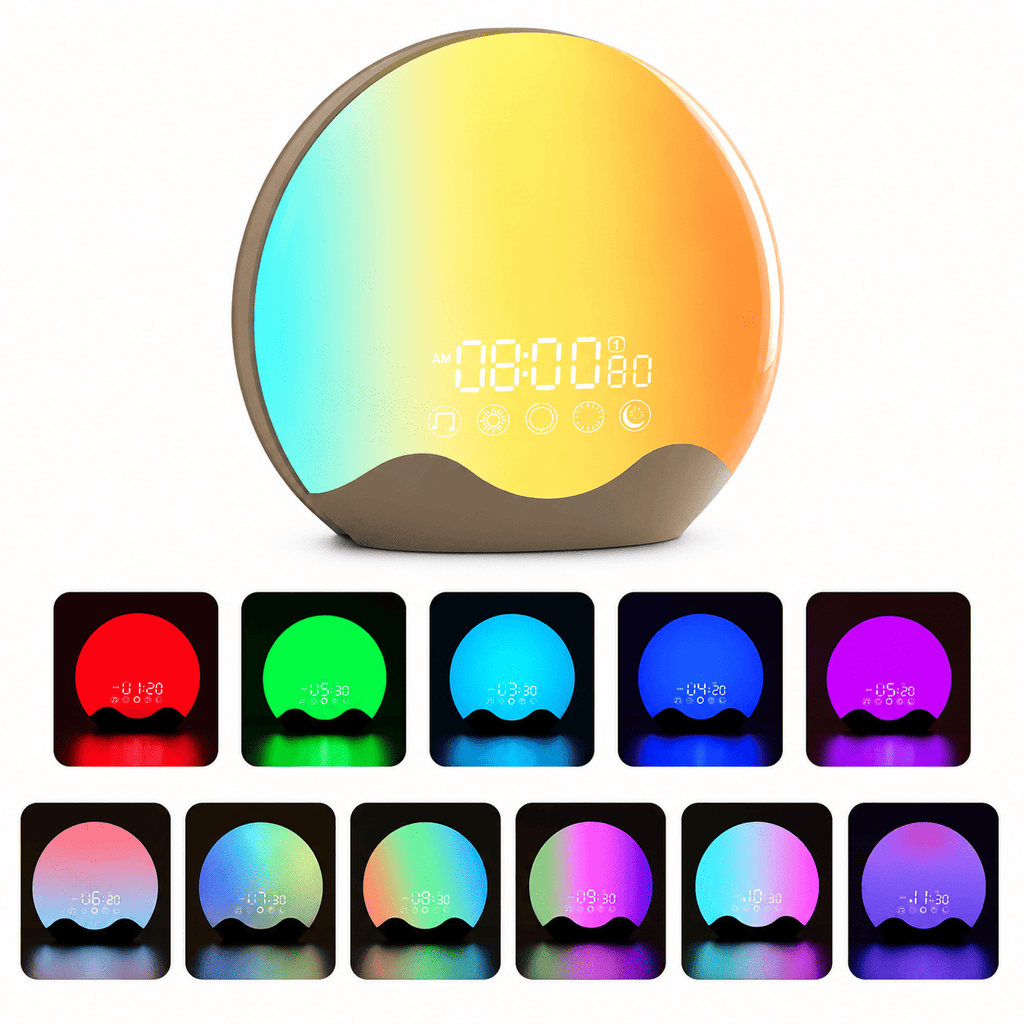 radio réveil lever de soleil multicolore - monreveil.com