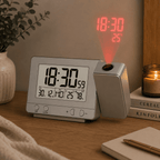 reveil projection gris chambre adulte - monreveil.com