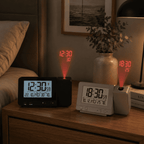 reveil projection noir et gris chambre adulte - monreveil.com