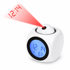 reveil projection carré blanc sur fond blanc - monreveil.com