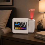 réveil projection blanc chambre adulte - monreveil.com