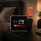 réveil noir projection chambre adulte - monreveil.com