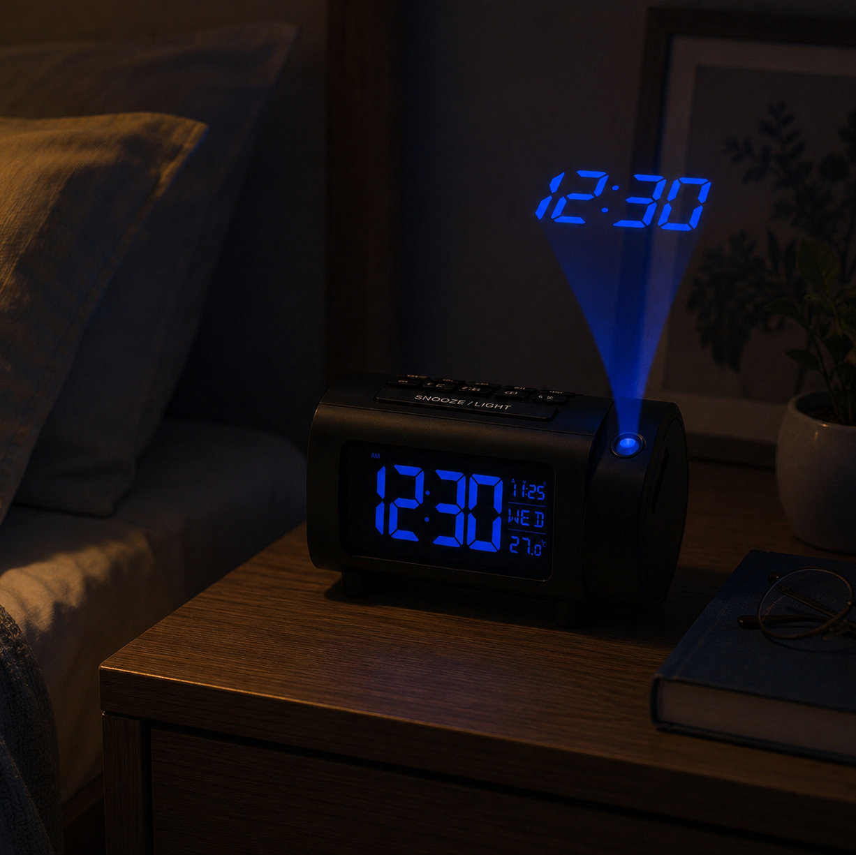 radio reveil projecteur plafond chambre adulte - monreveil.com