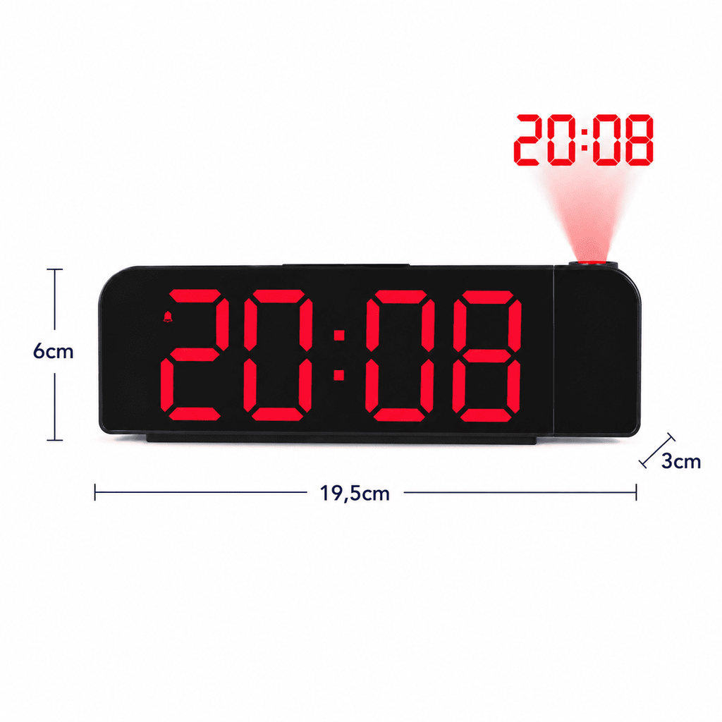 reveil projection mesure du produit - monreveil.com