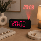 reveil projection noir et rouge chambre adulte - monreveil.com