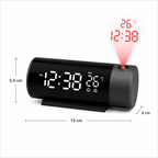 reveil projection thermometre noir et mesure - monreveil.com