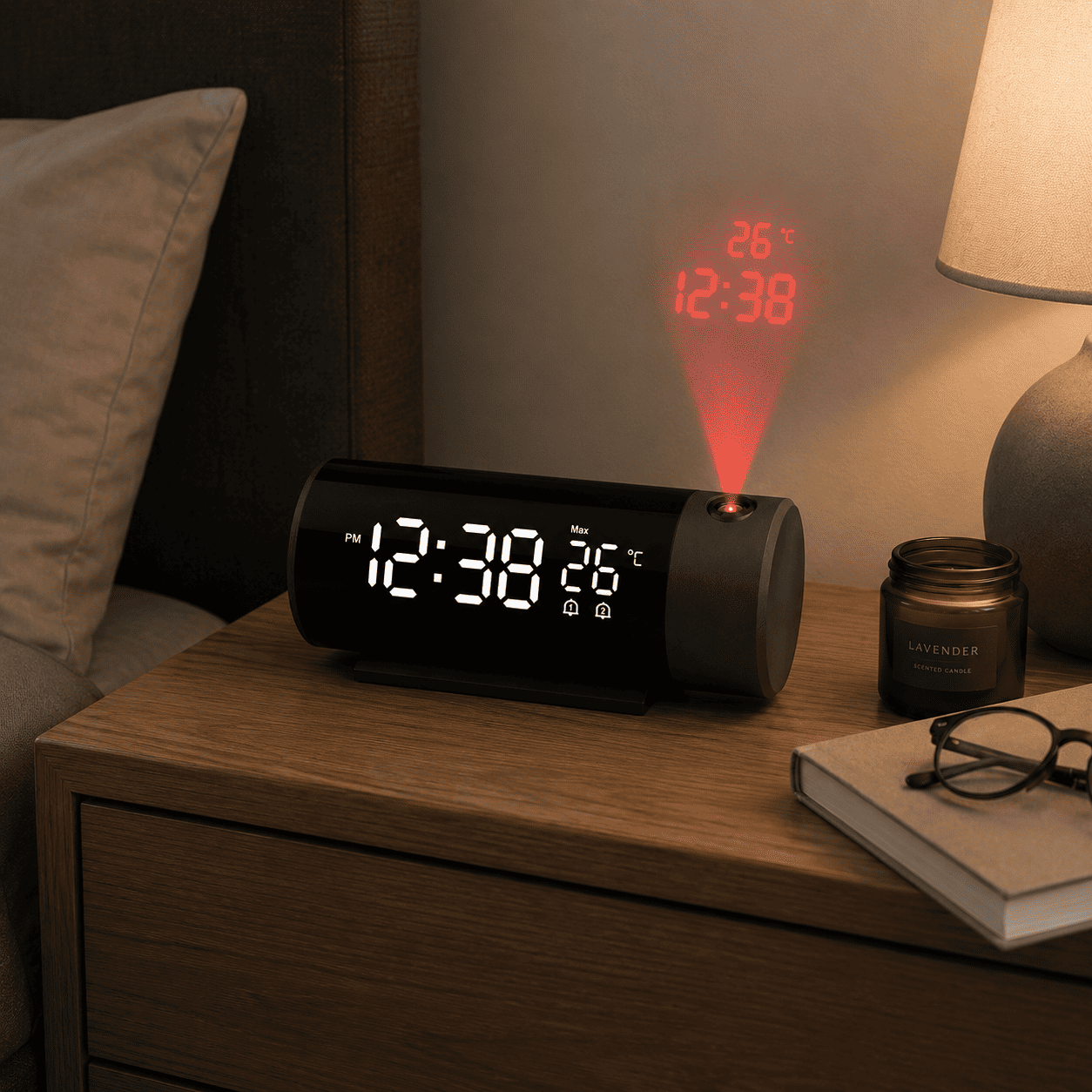 reveil projection pile de secours chambre adulte - monreveil.com