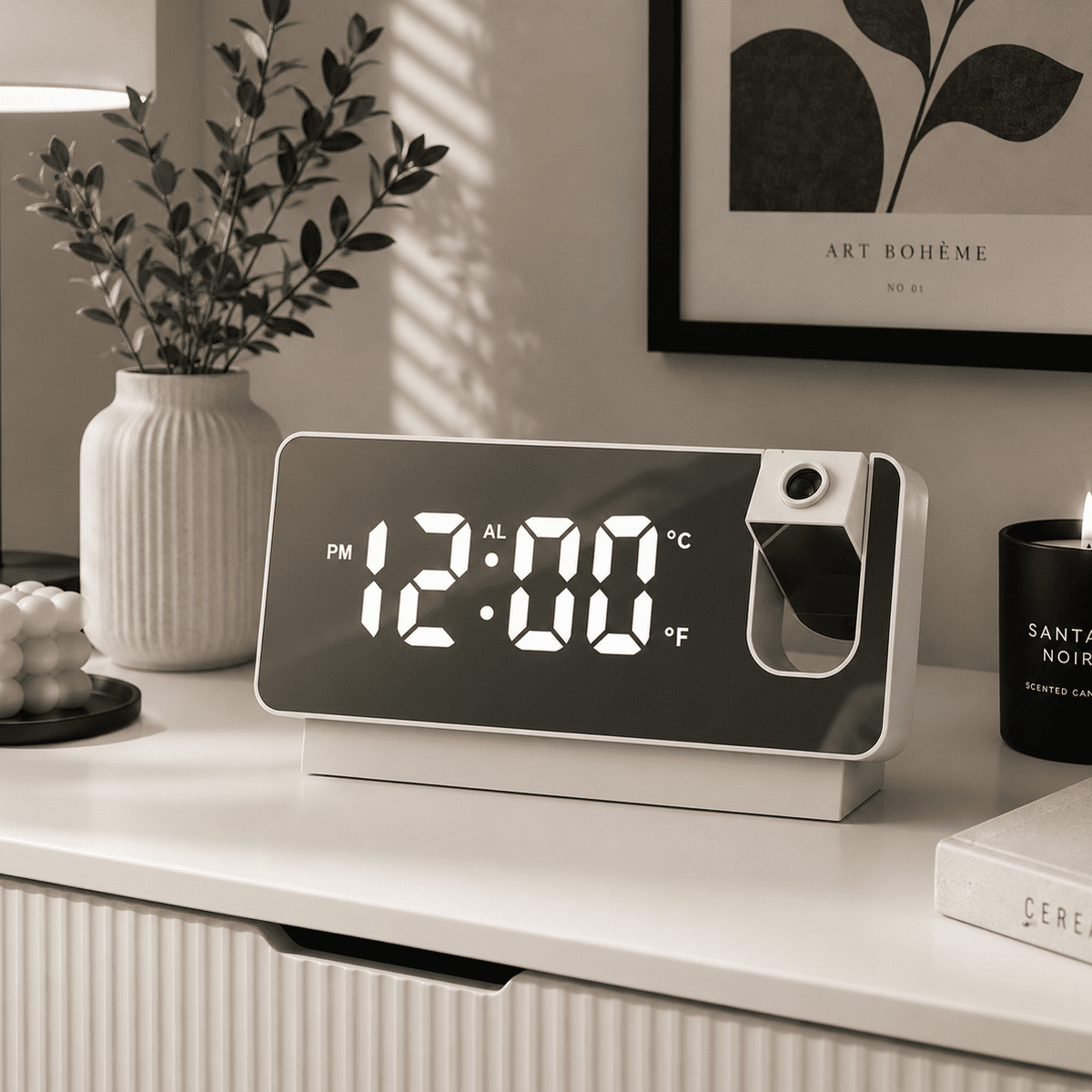reveil projection grand écran chambre adulte - monreveil.com