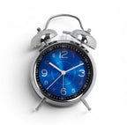 reveil horloge bleu sur fond blanc - monreveil.com