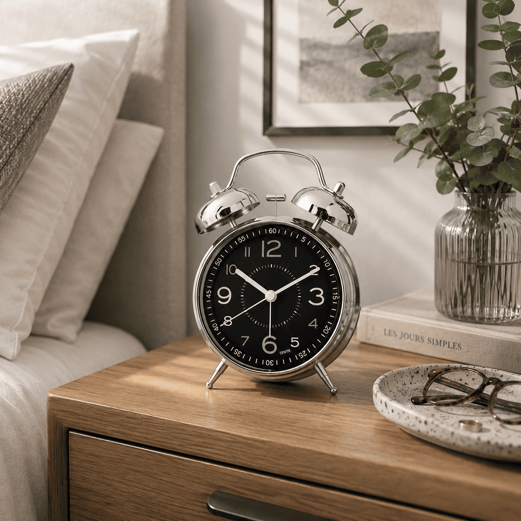 reveil horloge noir chambre adulte - monreveil.com