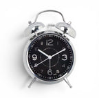 reveil horloge noir sur fond blanc - monreveil.com