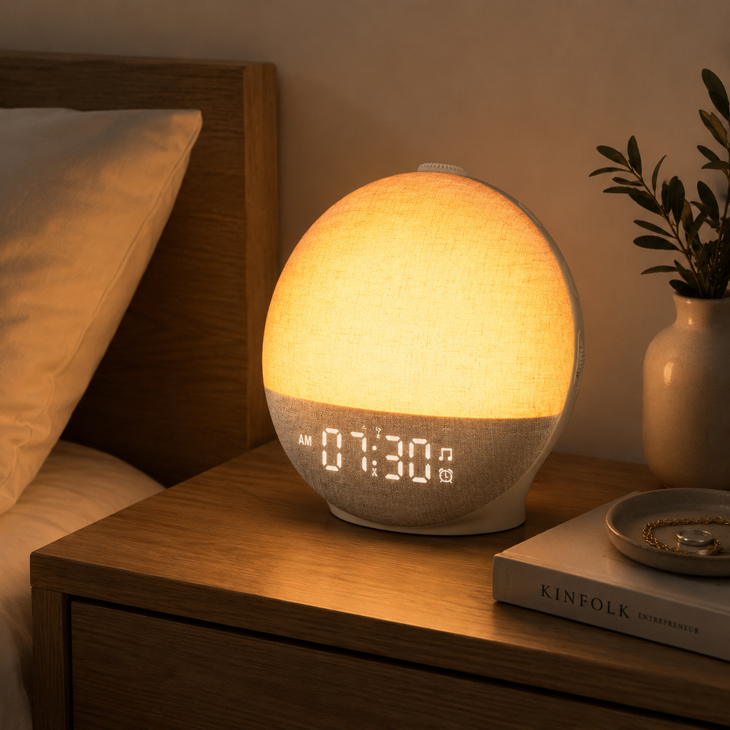 réveil lever de soleil chambre adulte double alarme - monreveil.com