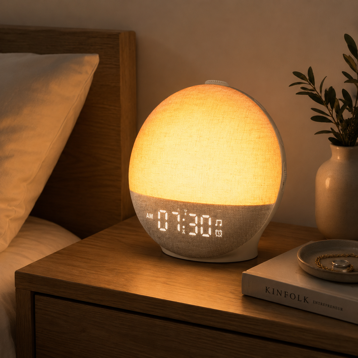 réveil lever de soleil chambre adulte double alarme - monreveil.com