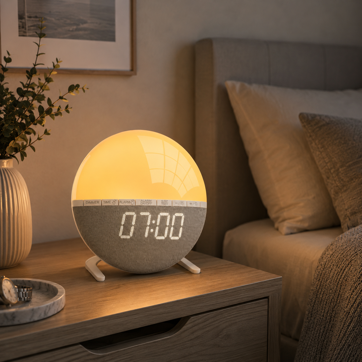 réveil couché de soleil et lever de soleil tout en douceur - monreveil.com