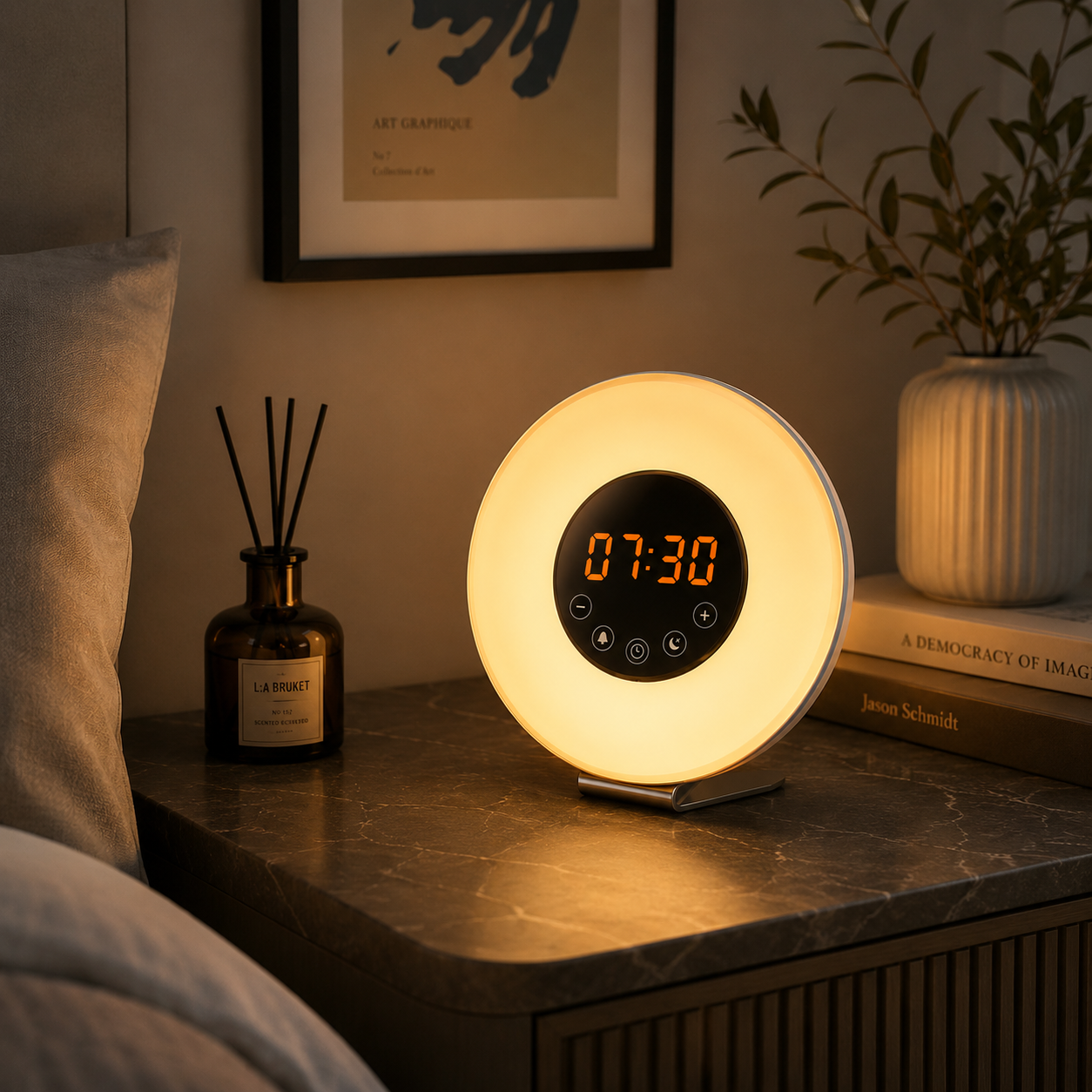 reveil couché de soleil chambre adulte - monreveil.com