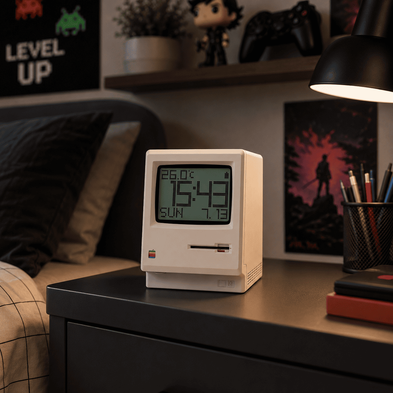 Réveil Rétro Ordinateur Chambre d'ado - monreveil.com