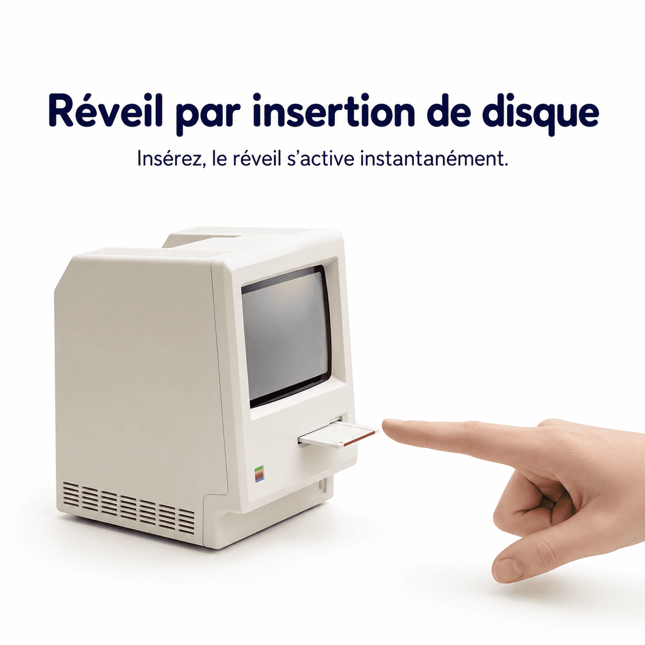 Réveil Rétro Ordinateur Ado Allumage - monreveil.com