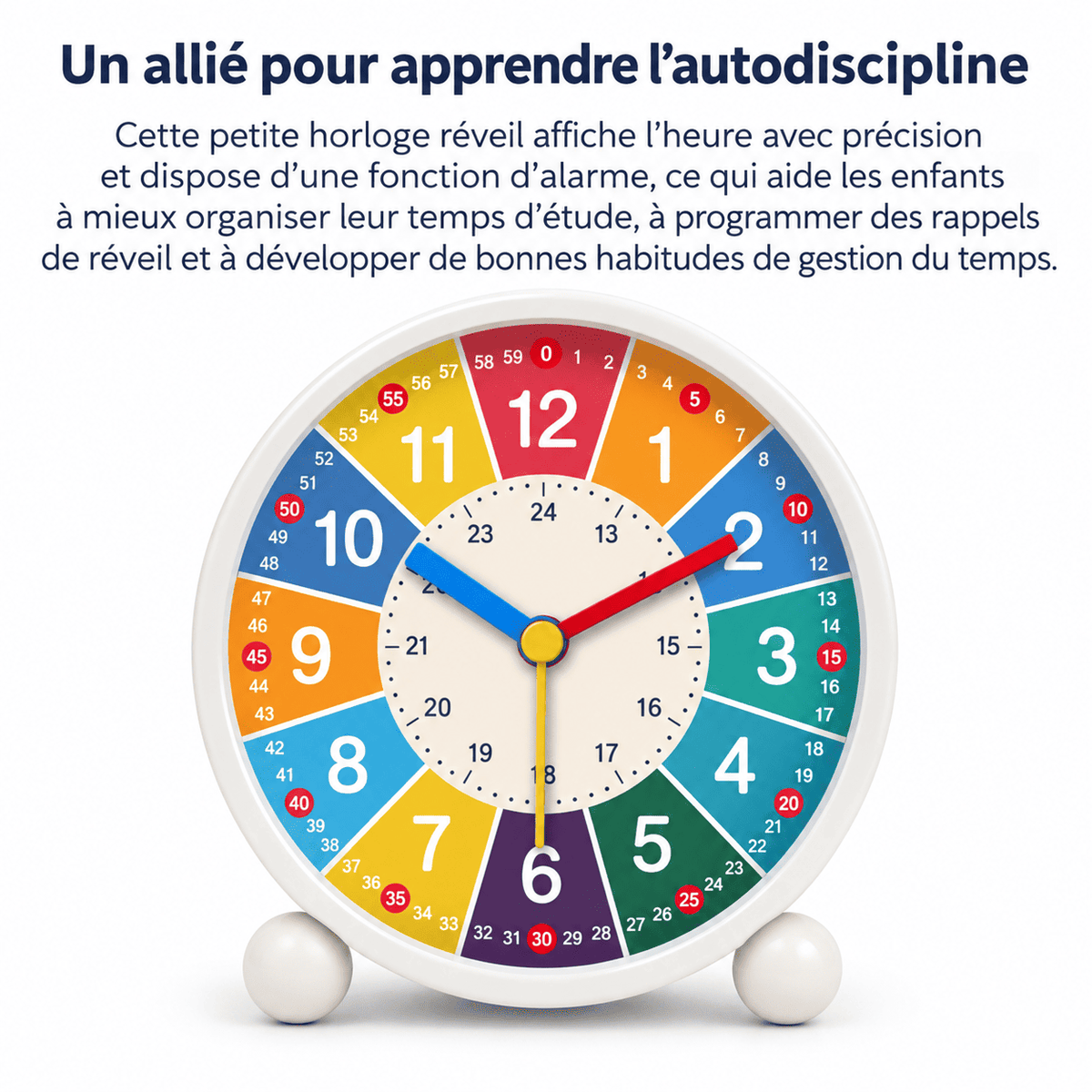 Réveil analogique éducatif pour aider les enfants à gagner en autonomie 
