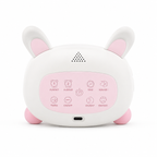 réveil veilleuse lapin vue arrière avec port USB alarme - monreveil.com