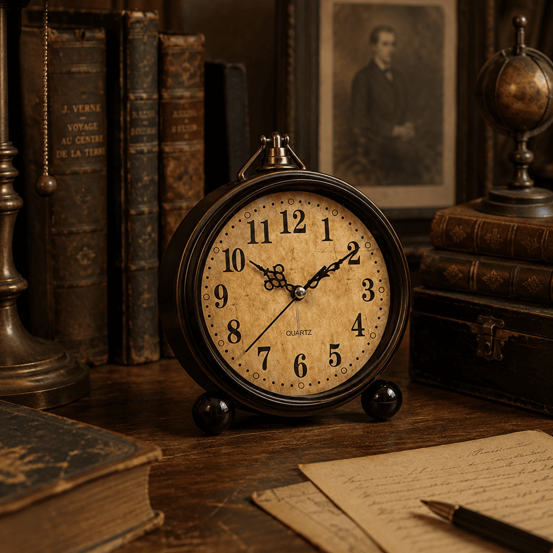 reveil horloge retro ancien bureau  monreveil.com