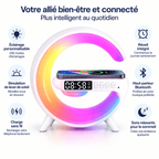 Réveil connecté intelligent, plusieurs modes d'éclairage, Bluetooth, sons relaxants