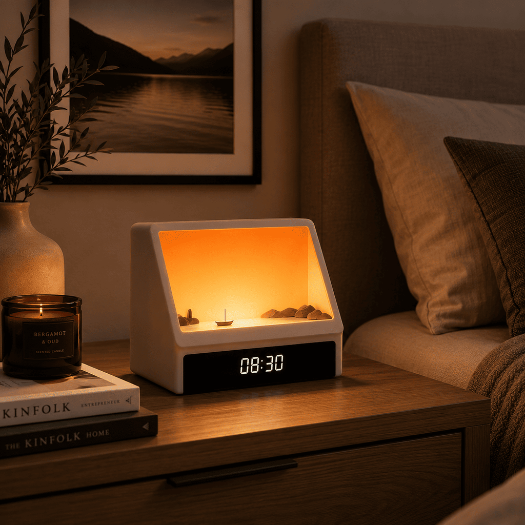 réveil couché de soleil chambre adulte - monreveil.com